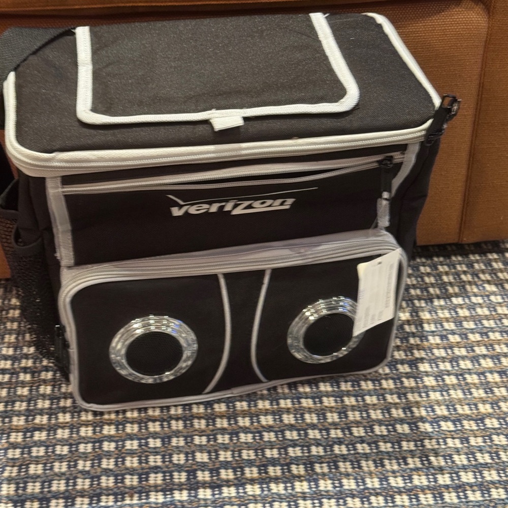 Verizon Black and Gray Cooler Bag